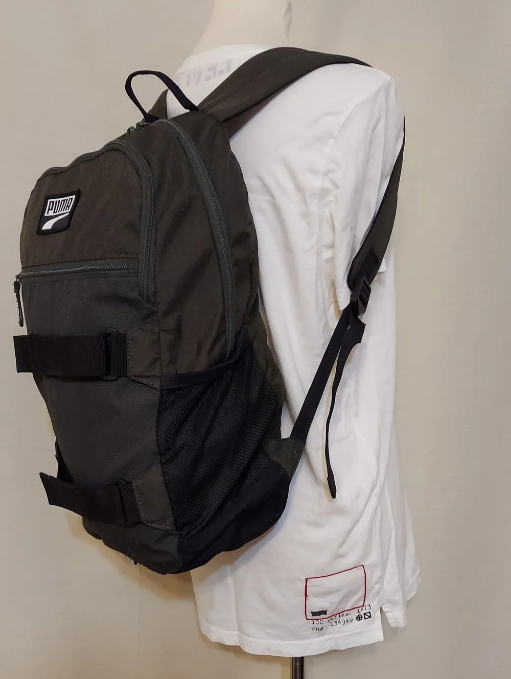 Puma Olive Green and Black Backpack
